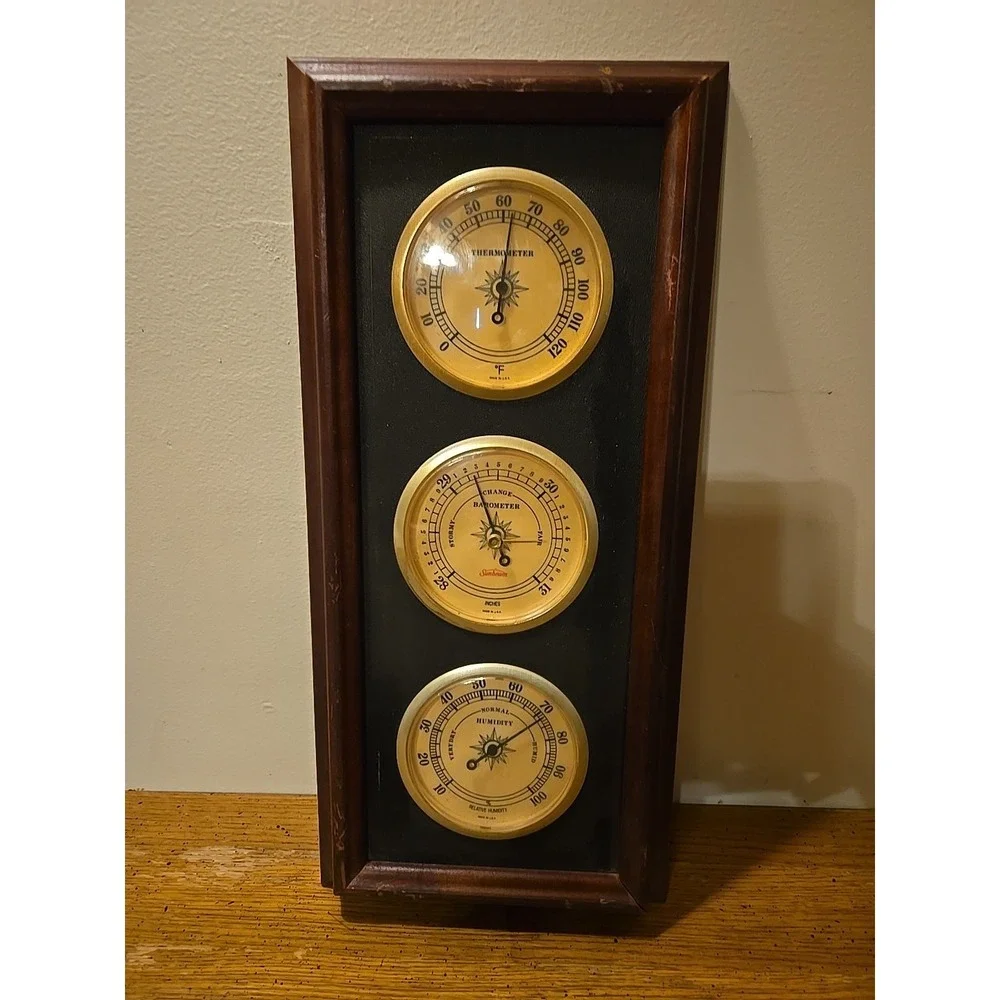 vintage Sunbeam wall-mounted weather‎ station